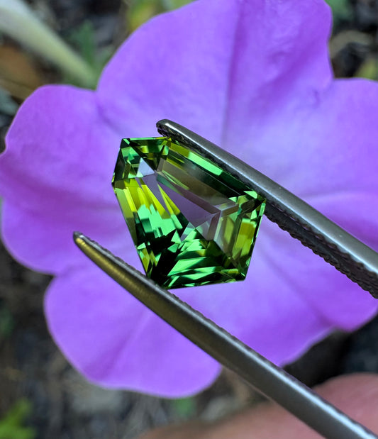 Chrome Tourmaline   2.34 ct  Kite Shape  10.6 x 8.4 x 5.5
